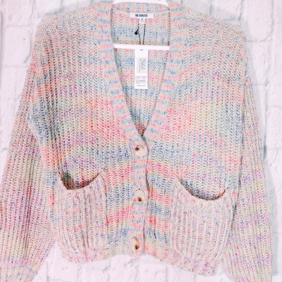 Bb Dakota Double Rainbow Marled Ribbed 